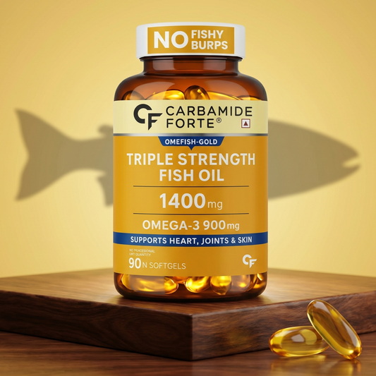 Triple Strength Omega-3 Fish Oil 1400 mg – For Heart & Joint Support (90 Softgels)