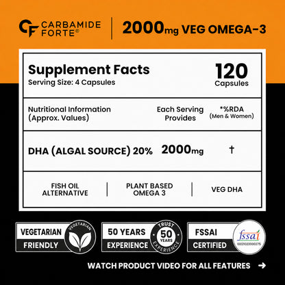 Veg Omega 3 2000mg - 120 Capsules