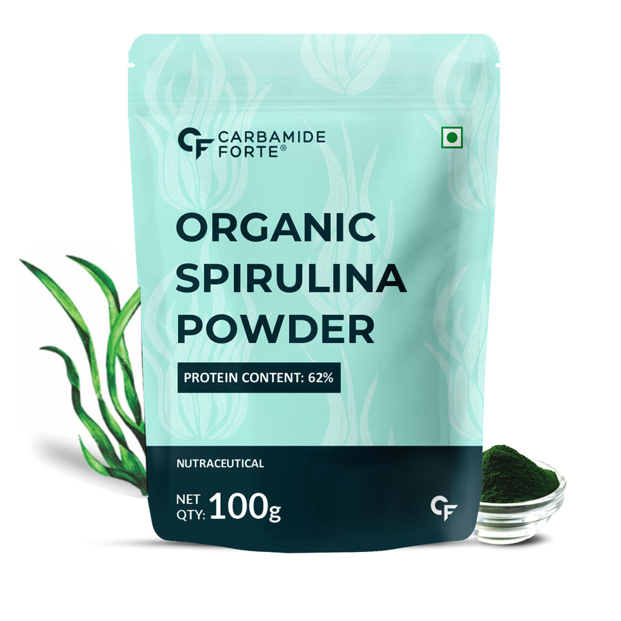 Carbamide Forte 100% Organic Spirulina Powder- Spirulina Powder Organic - 100g