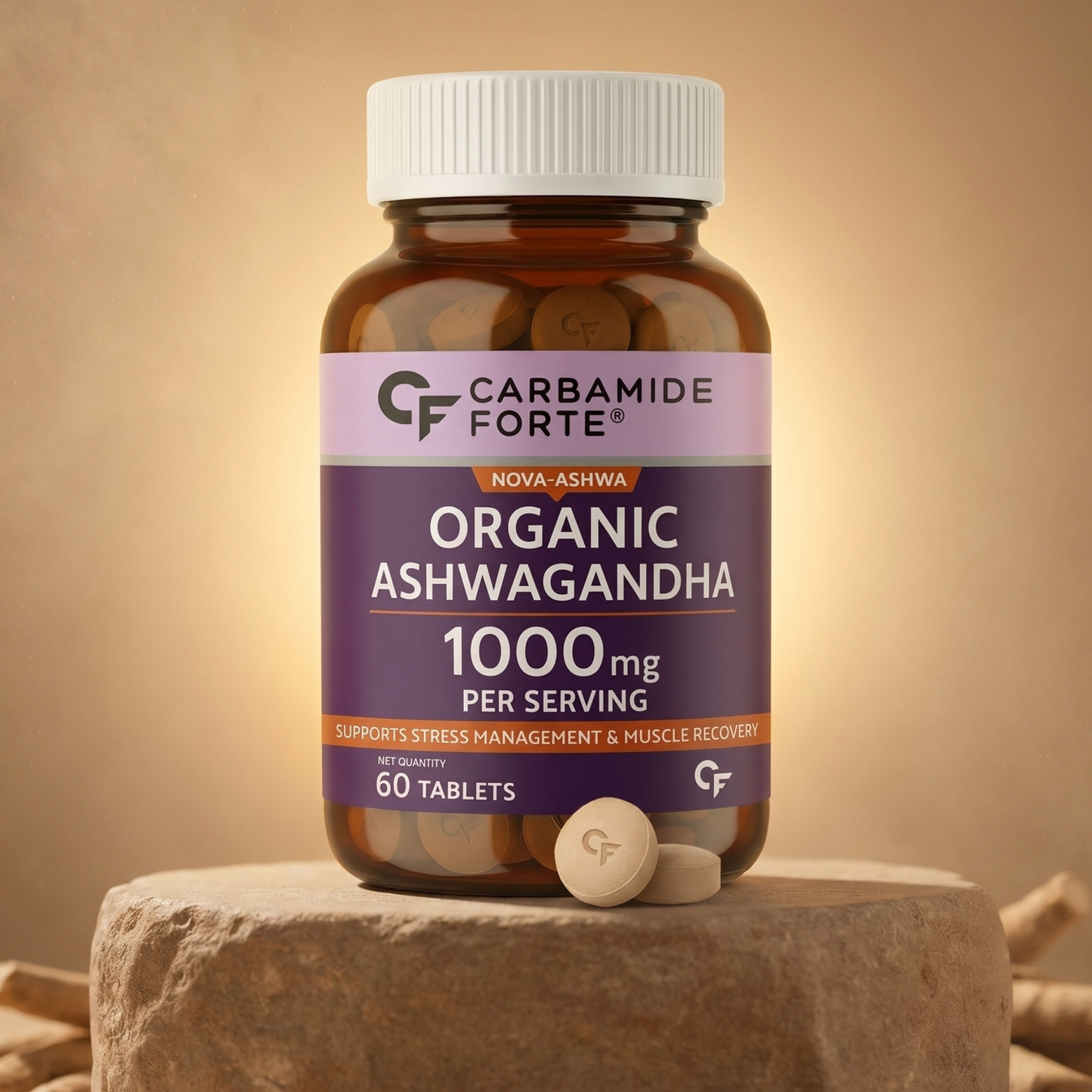100% Organic Ashwagandha 1000 mg | 60 Tablets