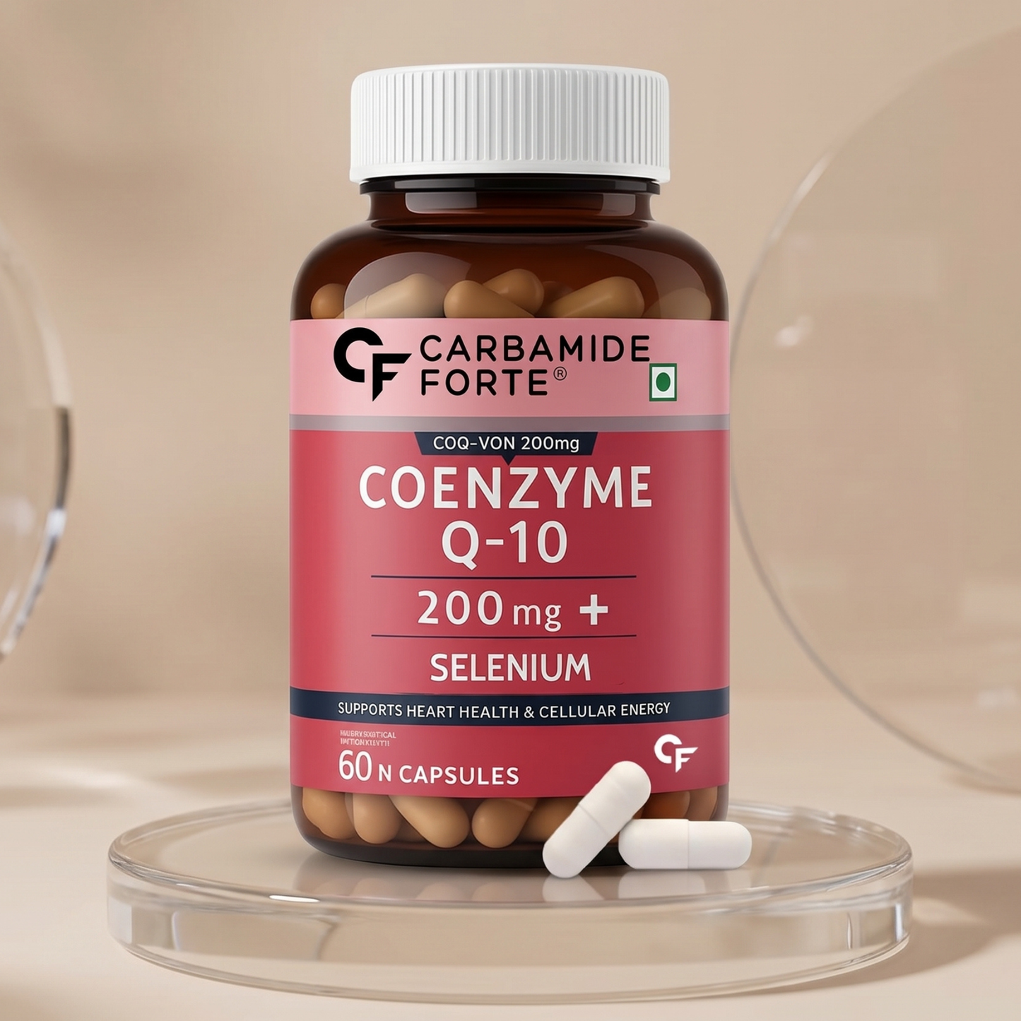Coenzyme Q10 (CoQ10) 200 mg with Selenium 5 mg | 60 Capsules