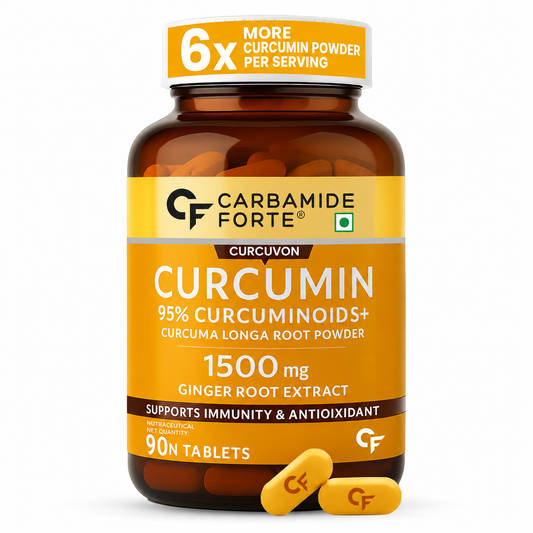 Curcumin 95% + Piperine 10 mg | 90 Veg Tablets