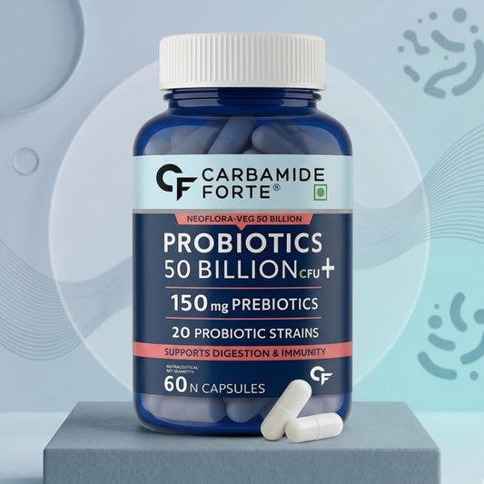 Probiotics + Prebiotics Blend Supplement | 50 Billion CFU & Gut health Support