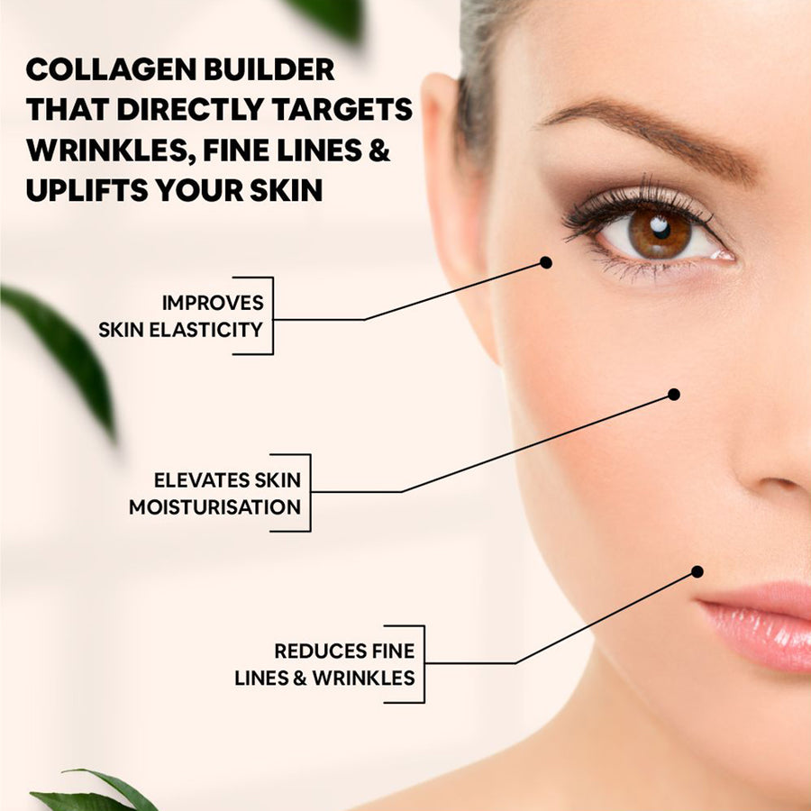 Carbamide Forte 100% Veg Collagen Builder, 90 Tablets | Plant Based Collagen Support Supplement for Skin & Hair