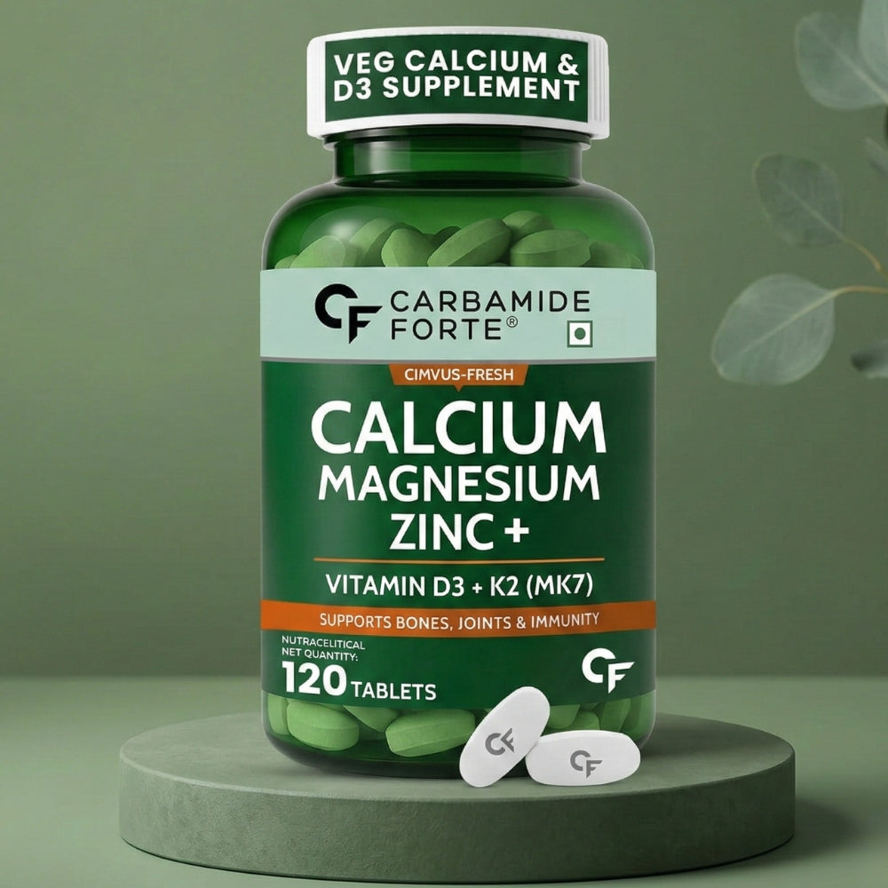 Calcium Magnesium Zinc Tablets – Bone & Joint Support Formula | 120 Tablets