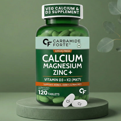 Calcium Magnesium Zinc Tablets – Bone & Joint Support Formula | 120 Tablets