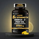 5× Strength Fish Oil - Omega-3 Capsules