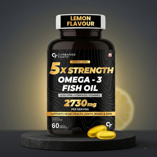 5× Strength Fish Oil - Omega-3 Capsules