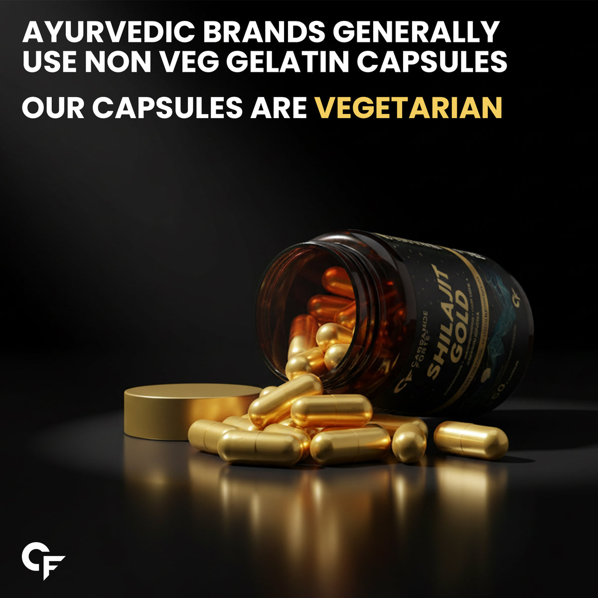Shilajit Gold Capsules for Men | 60 Capsules - Carbamide Forte