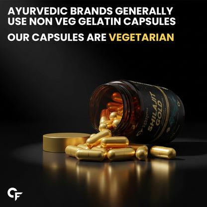Shilajit Gold Capsules for Men | 60 Capsules - Carbamide Forte