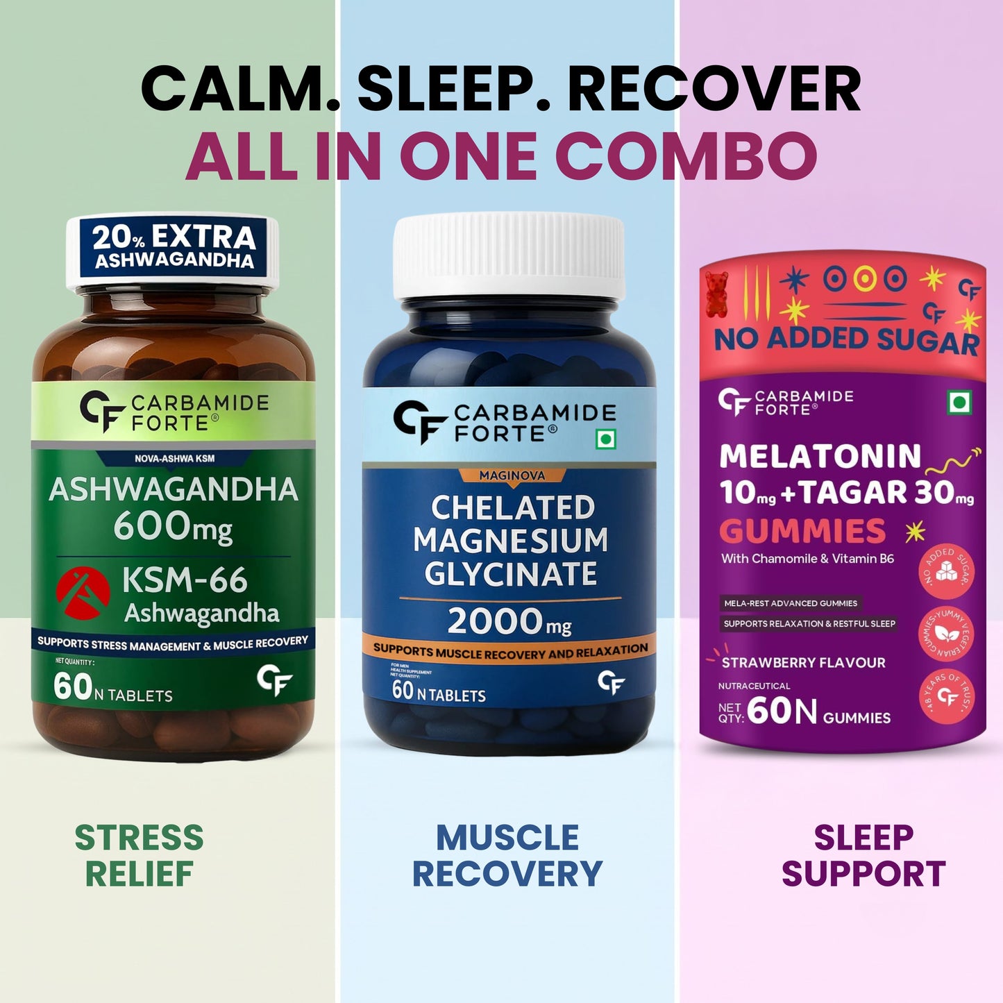 Sleep, Stress & Recovery Combo