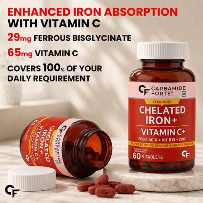 Chelated Iron with Vitamin C – 60 Tablets