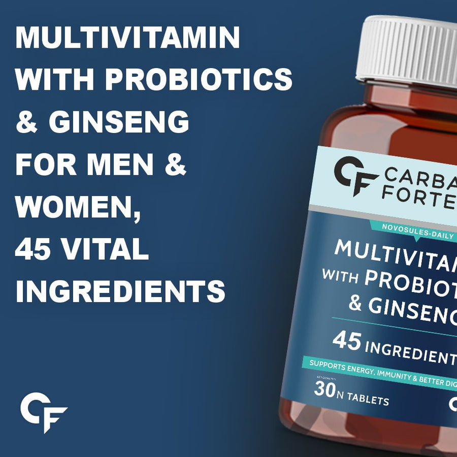 CF Multivitamin Tablets  for Men and Women with Probiotics Supplement - 30 Veg Tablets
