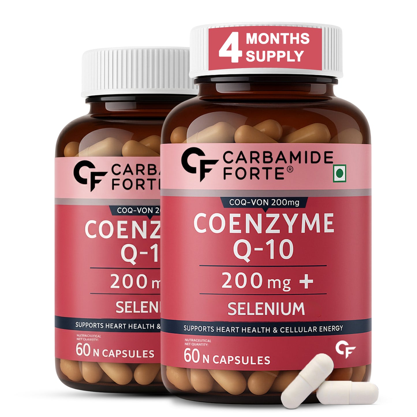 Coenzyme Q10 (CoQ10) 200 mg with Selenium 5 mg | 60 Capsules