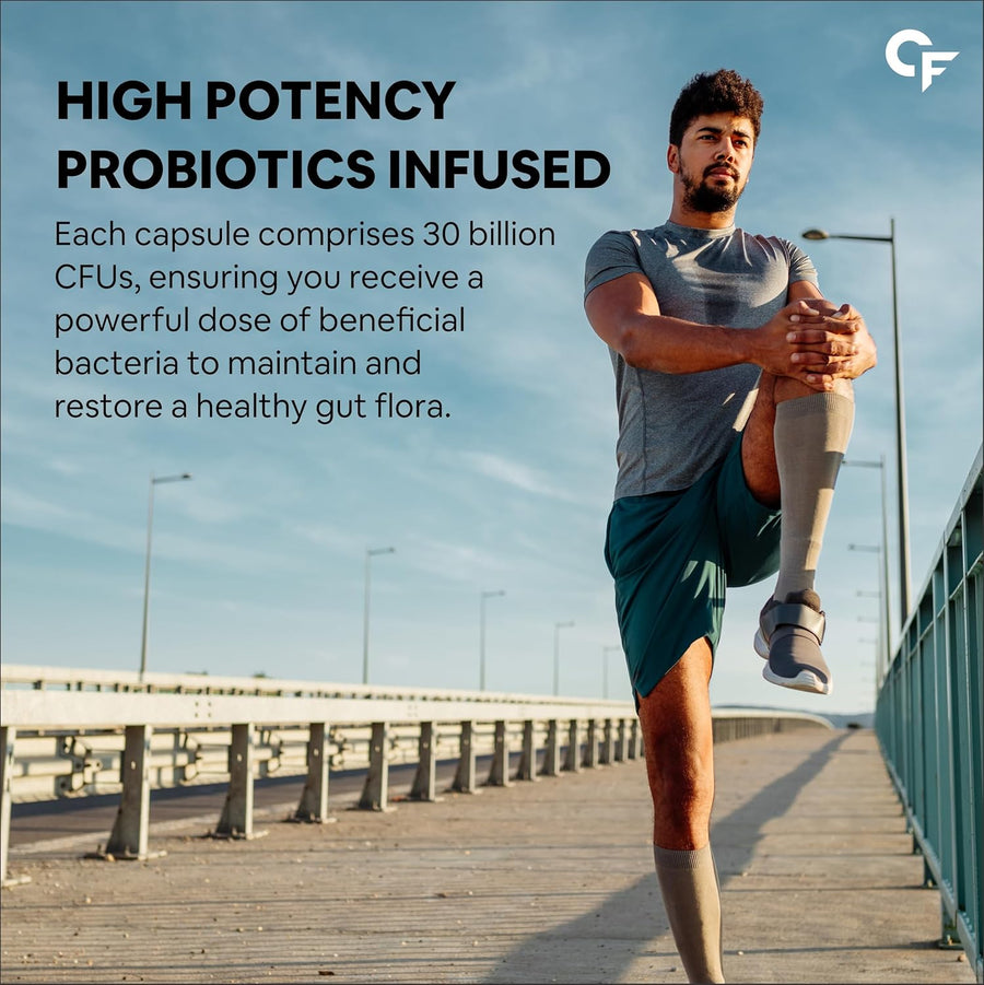 Carbamide Forte Probiotics Supplement 30 Billion for Women & Men - 60 Veg Capsules