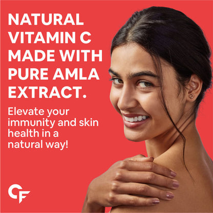 Carbamide Forte Vitamin C Gummies with Zinc for Men, Women & Kids | Natural Immunity Booster, Antioxidant, Heart, Hair, Skin & Collagen Builder – 60 Veg Gummies