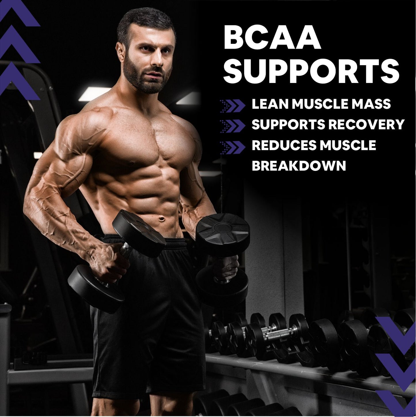 BCAA Powder 5000 mg – 2:1:1 Ratio for Muscle Recovery & Growth