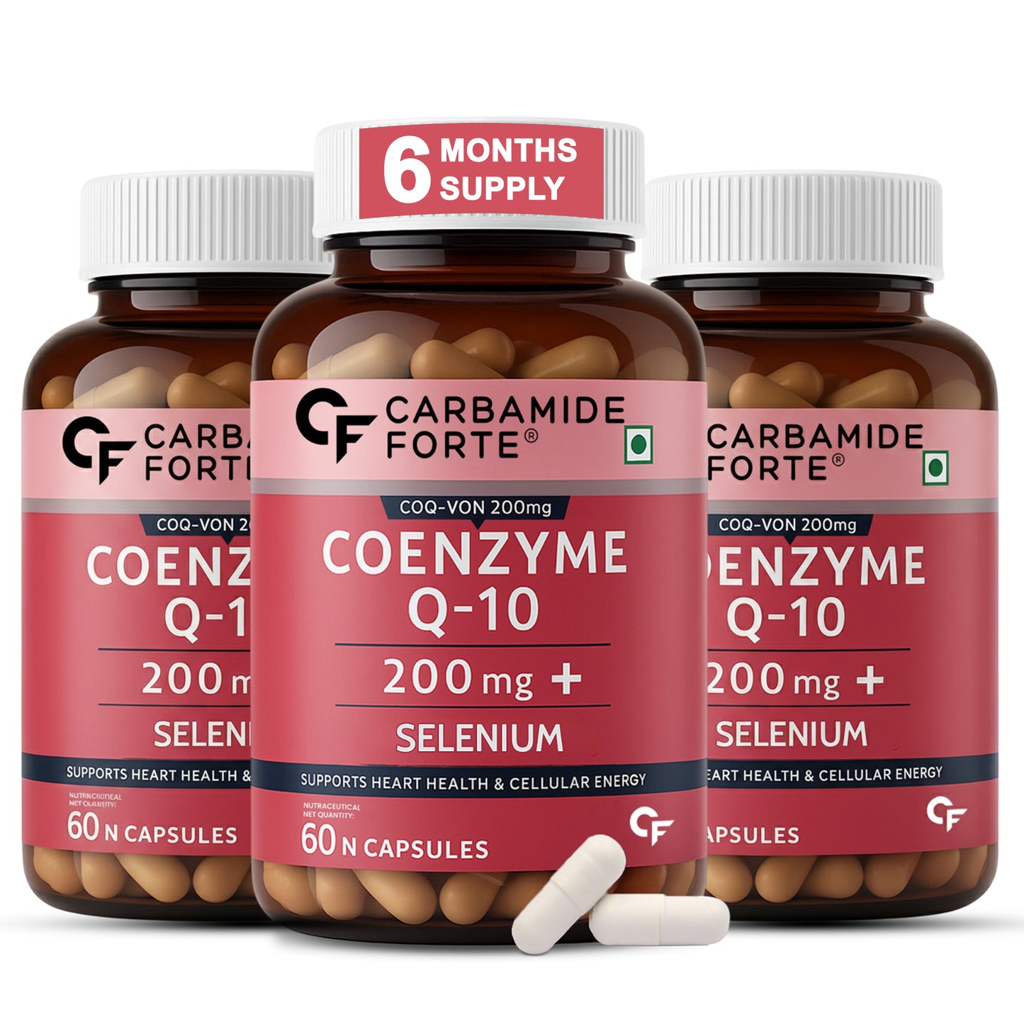 Coenzyme Q10 (CoQ10) 200 mg with Selenium 5 mg | 60 Capsules