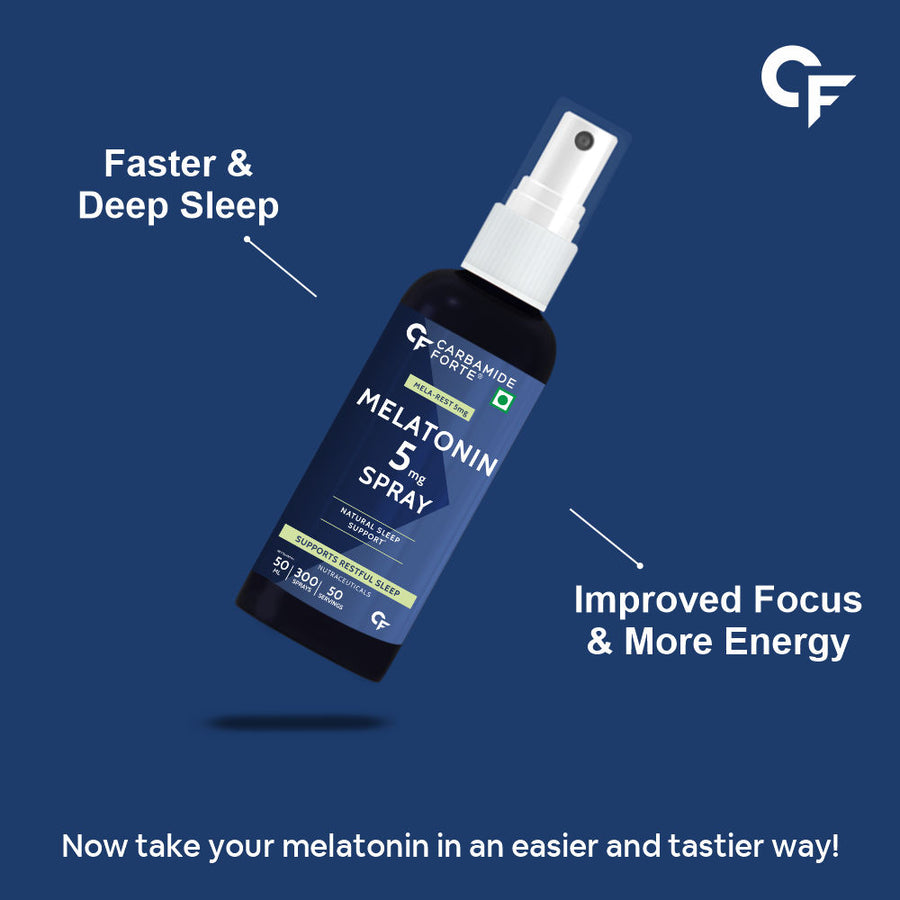 Carbamide Forte Melatonin 5mg Spray Per Serving - Sleeping Aid - 300 Sprays