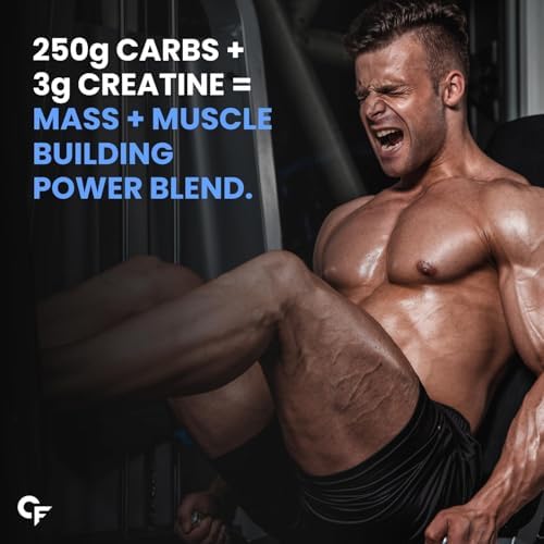Carbamide Forte Whey Mass Gainer with 54g Protein, 250g Carbs, Multivitamin, ZMA & Creatine 3g - Belgian Chocolate Flavour Weight Gainer - 3000 Grams, 9 Servings