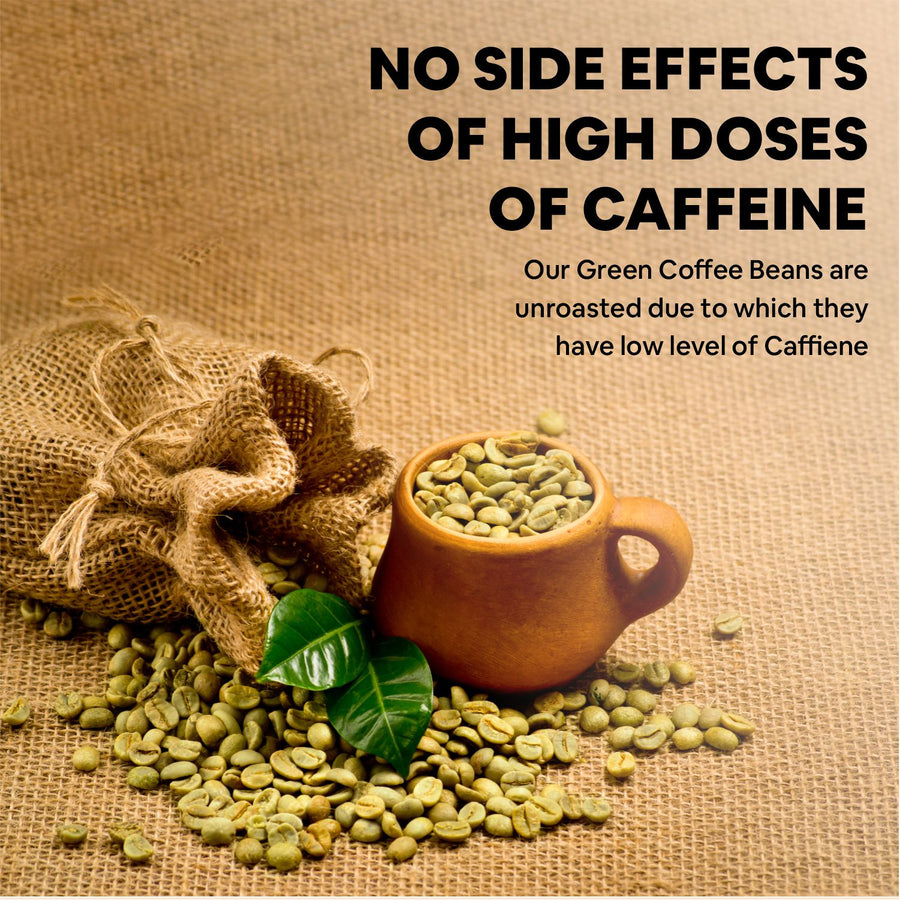 CF Green Coffee Beans - for Weight Loss with High CGA & High Caffeine | Unroasted Arabica Coffee Beans - 200g