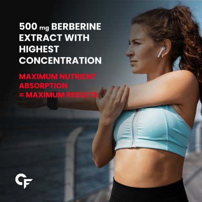 95% Berberine 500 mg with Milk Thistle & Cinnamon | 60 Capsules