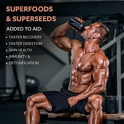 Carbamide Forte Plant Protein Powder - Plant Based Protein Powder With Multivitamin, Minerals, Superfoods, Pea Protein, Digestive Enzymes | Plant Protein Powder - Cafemocha Flavour 500Grams, 1 Scoop