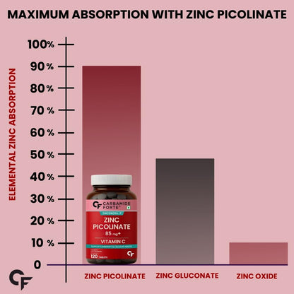 Zinc Picolinate with Vitamin C - 120 Tablets