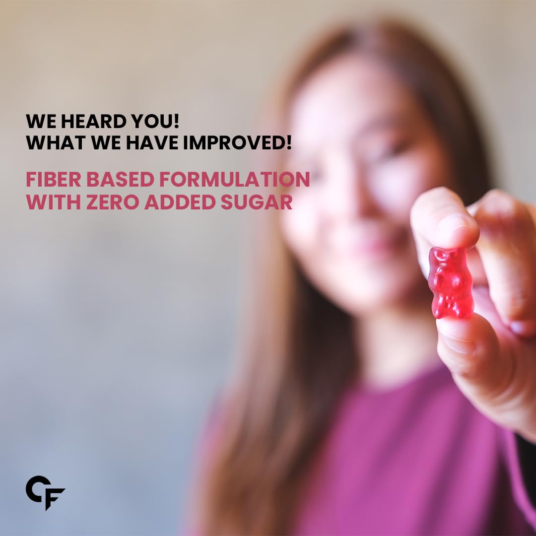 Carbamide Forte Collagen Supplements for Women & Men | Collagen Gummies For Women & Men | Hair Gummies for Women Hair Growth Supplements | Biotin Supplement - Mixed Fruit Flavour - 60 Biotin Gummies