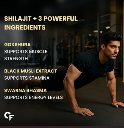 Carbamide Forte Shilajit / Shilajeet Gold Effervescent Tablets | Ayurvedic Himalayan Shilajit Original Effervescent Tablets For Men | Helps In Boosting Strength, Stamina & Power | Pure Shilajit Gold For Men | 15 Effervescent Tablets