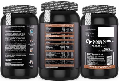 Carbamide Forte Vegan Protein Powder - Plant Based Protein Powder with Multivitamin, Minerals, Superfoods, Pea Protein, Digestive Enzymes | Plant Protein Powder Cafe Mocha Flavour - 1Kg