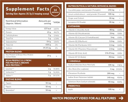Plant Protein Powder | Pea & Brown Rice Blend | 500g