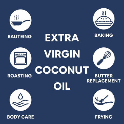 Carbamide Forte 100% Pure Extra Virgin Cold Pressed Coconut Oil for Skin, Hair Growth & Cooking 200ml
