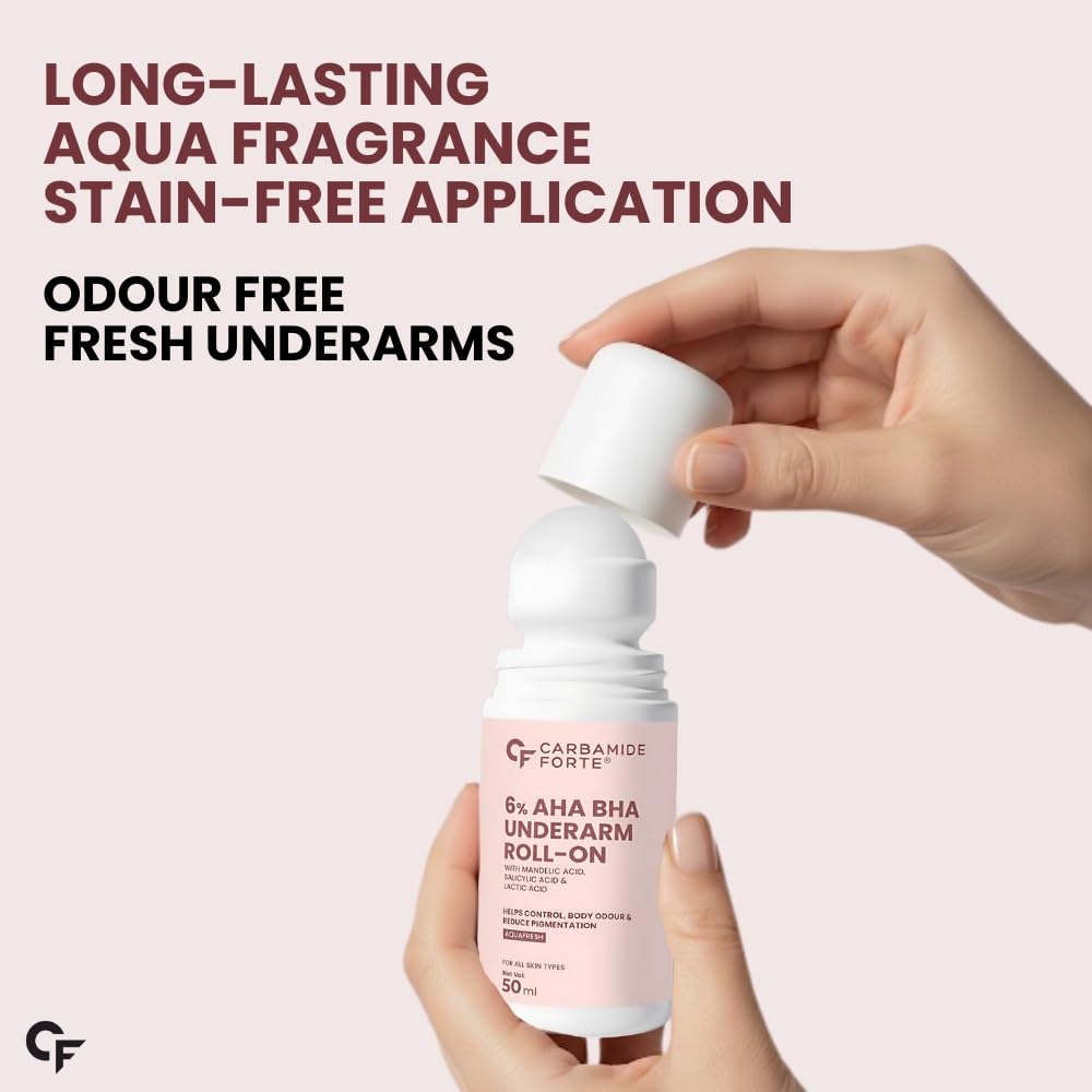 6% AHA BHA Underarm Roll On – Fades Pigmentation & Controls Body Odour