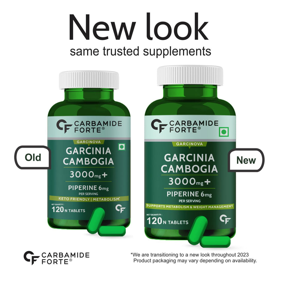 CF Garcinia Cambogia 3000mg 60% HCA & 6mg Piperine Per Serving | Weight Loss Supplement- 120 Veg Tablets