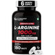 L-Arginine 1000 mg – Boost Nitric Oxide for Energy, Pumps & Stamina