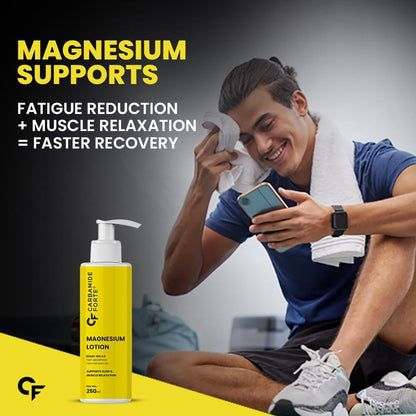 Carbamide Forte Magnesium Oil Lotion | Magnesium Lotion for Feet, Sleep Support, Muscle Recovery & Pain Relief | Magnesium Lotion for Sleep | 250ml