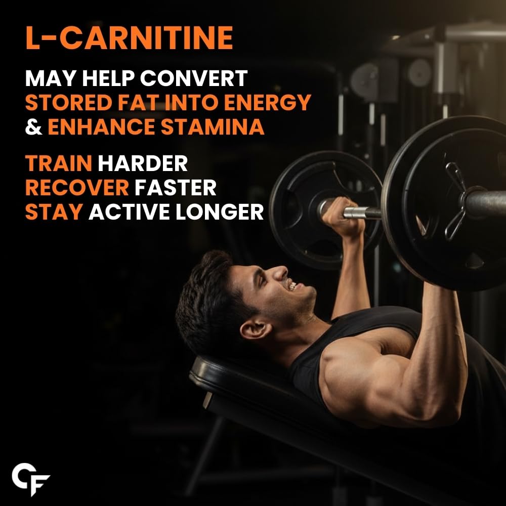 L-Carnitine Effervescent 2200mg with B-Complex Vitamins | Orange Flavour | 40 Tablets