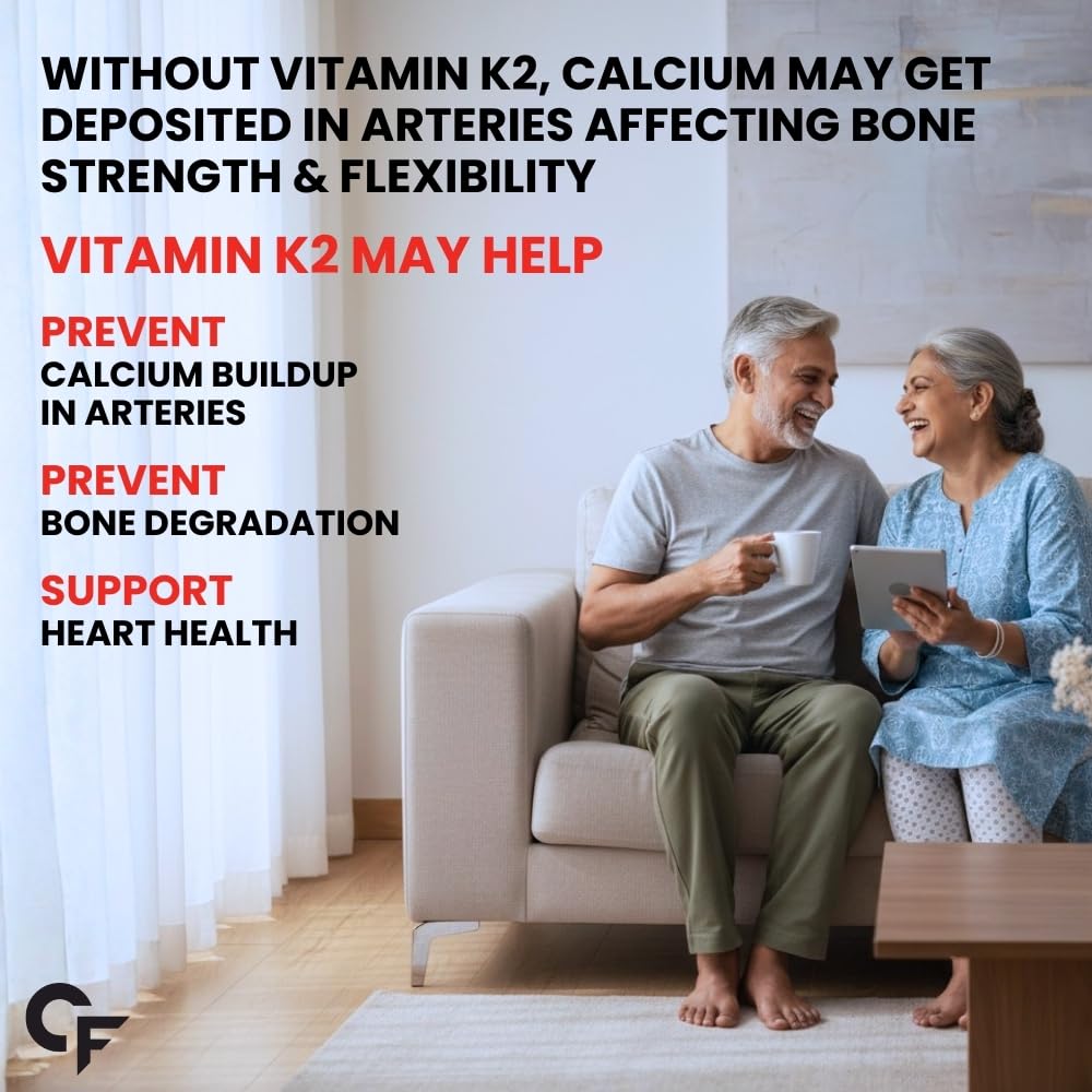 Vitamin K2 MK7 55 mcg 120 Tablets for Bones & Heart Health