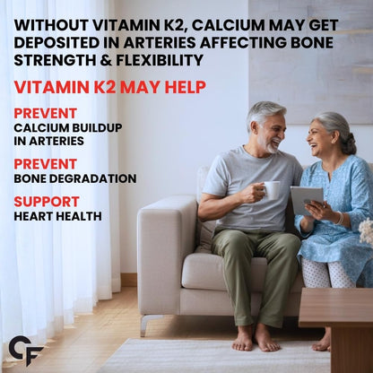 Vitamin K2 MK7 55 mcg 120 Tablets for Bones & Heart Health