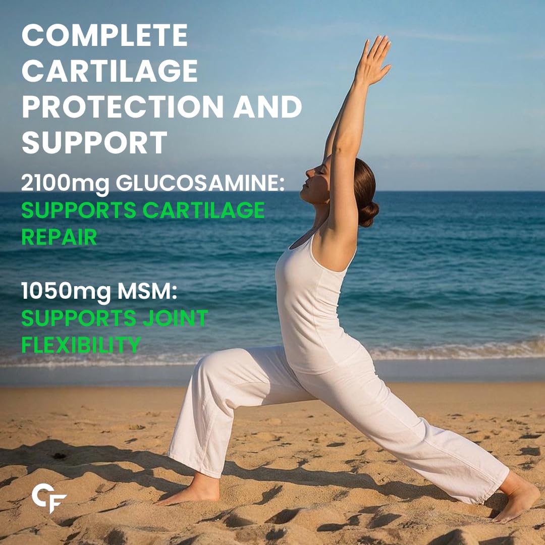 Glucosamine Chondroitin MSM 3900 mg | Joint Support | 90 Tablets
