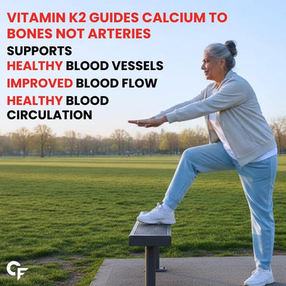 Vitamin K2 MK7 55 mcg 120 Tablets for Bones & Heart Health