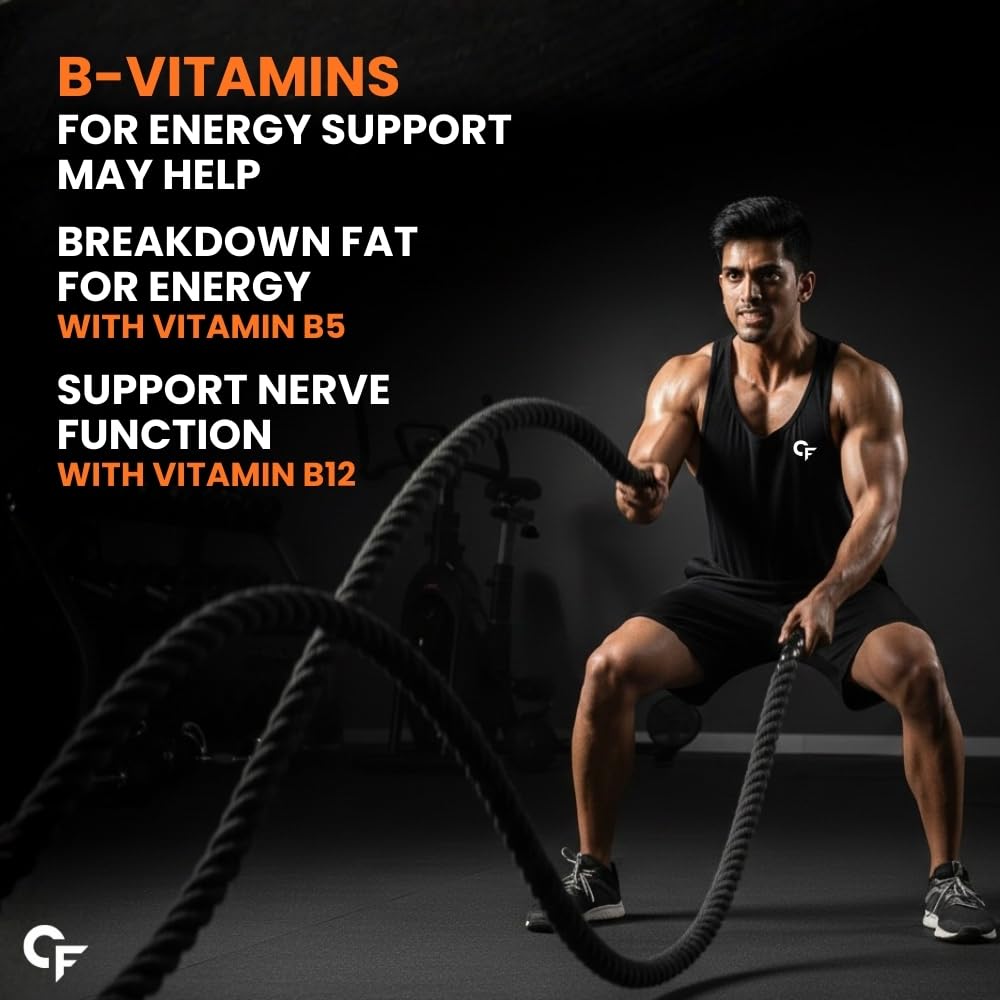 L-Carnitine Effervescent 2200mg with B-Complex Vitamins | Orange Flavour | 40 Tablets