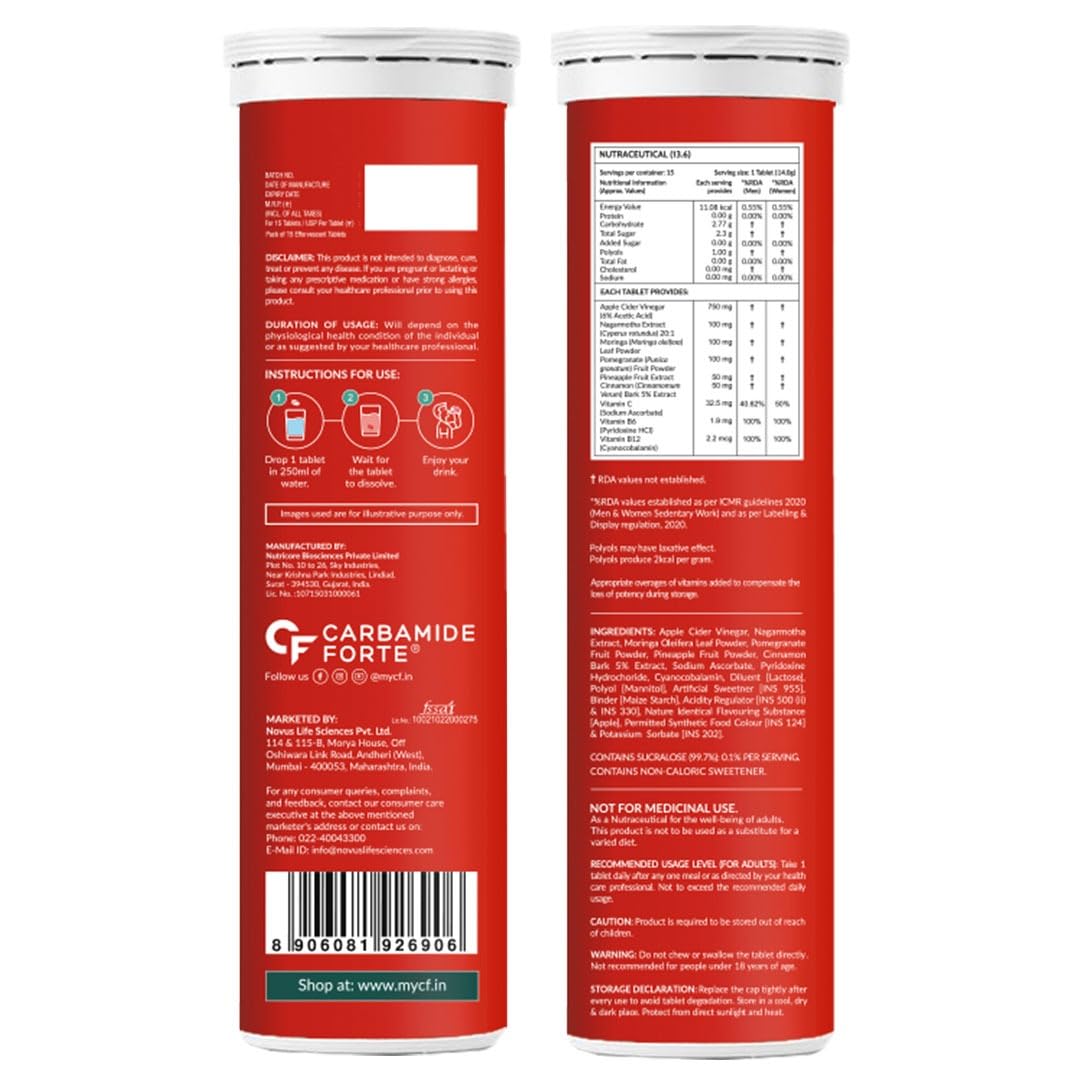 ACV Effervescent 15 Tablets - Pack of 4