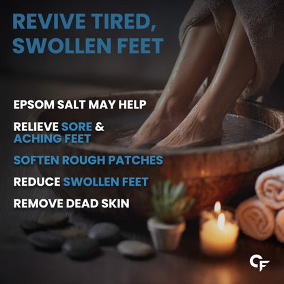 100% Pure Epsom Salt | Muscle Relief, Foot Soak & Relaxing Bath Salt - 1KG