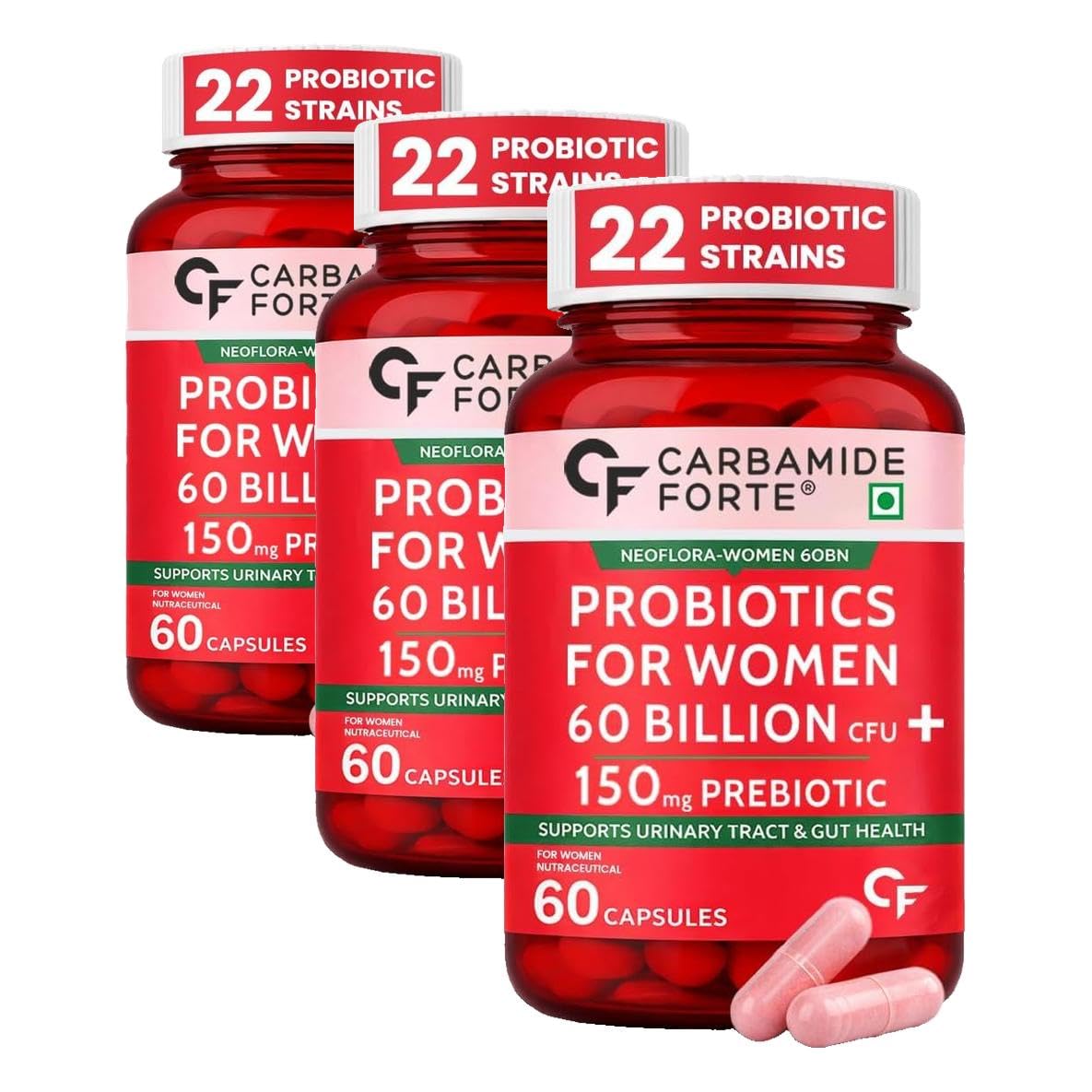 Women’s Probiotics Supplement 60 Billion CFU  | 60 Veg Capsules