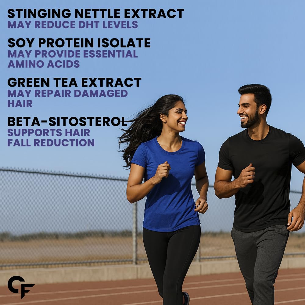 DHT Blocker with Biotin Tablets | Hair Growth Supplement for Men & Women | 60 Tablets