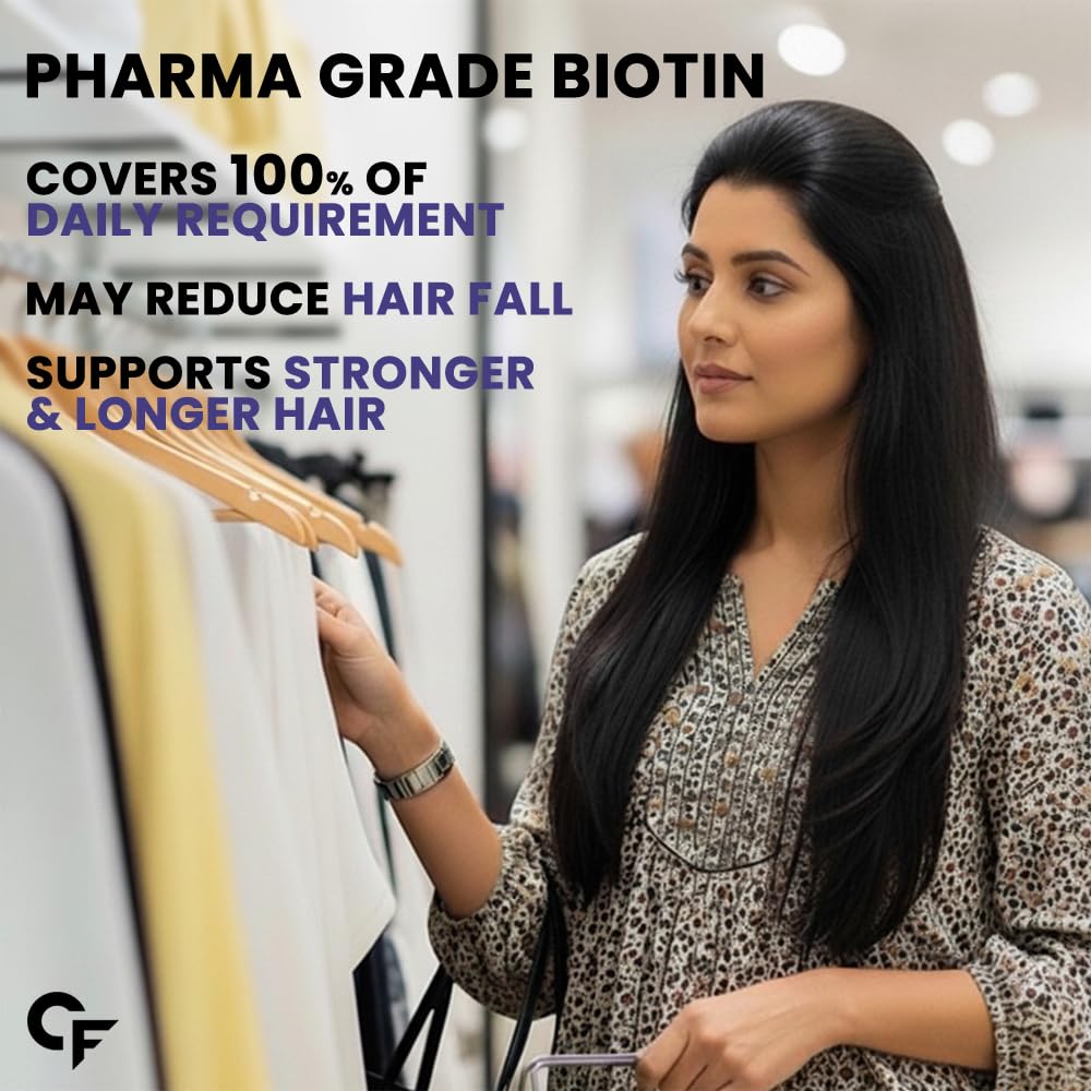 DHT Blocker with Biotin Tablets | Hair Growth Supplement for Men & Women | 60 Tablets