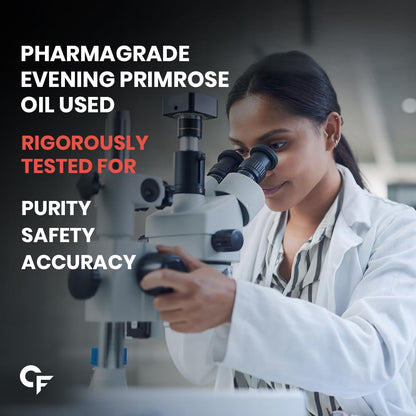 Carbamide Forte Evening Primrose Oil Capsules 1250mg For Women | 100% Pure & Cold Pressed Primrose Oil Capsules | Primosa 1250mg May Support Immunity Boost & Skin Health | Support Hormonal Balance | Hexane & Paraben Free | 60 PrimroseOil Capsule