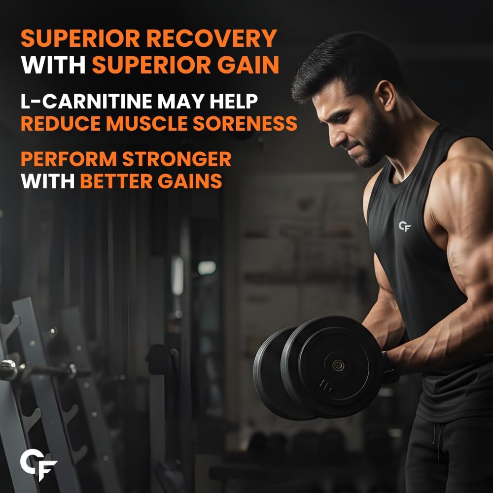 L-Carnitine Effervescent 2200mg with B-Complex Vitamins | Orange Flavour | 40 Tablets